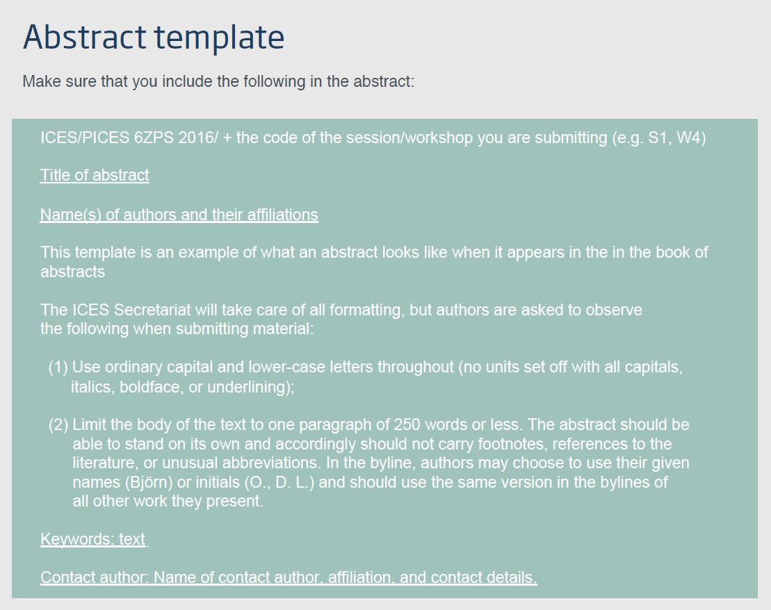 Abstract guidelines